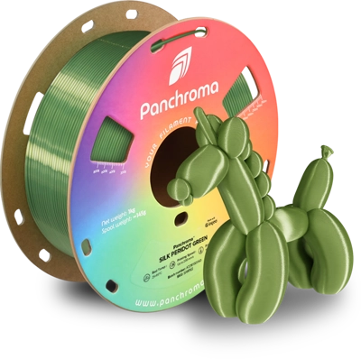 פילמנט Panchroma PLA Silk פולימייקר צבע ירוק פרידוט, גליל 1000 גרם