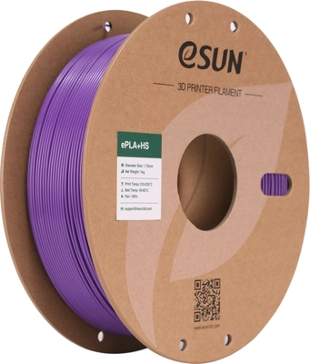 גליל פילמנט Purple ePLA+HS צבע סגול, ESUN להדפסה מהירה, 1000 גרם