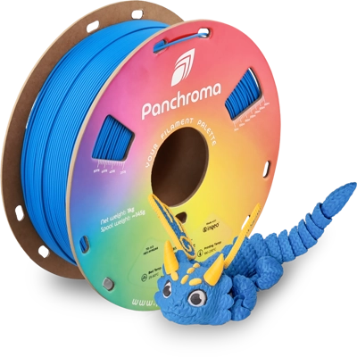 פילמנט Panchroma PLA Satin פולימייקר צבע כחול, גליל 1000 גרם