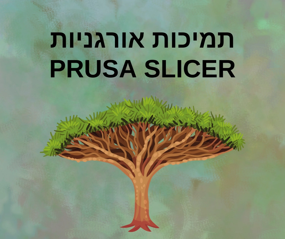 תמיכות אורגניות PRUSA SLICER