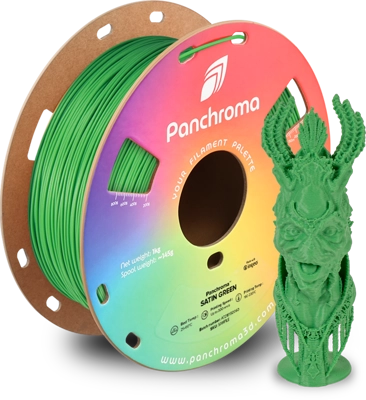 פילמנט Panchroma PLA Satin פולימייקר צבע ירוק, גליל 1000 גרם