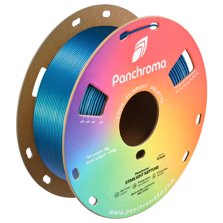 גליל פילמנט Panchroma נוצץ נפטון Starlight Neptune, פולימייקר Polymaker, גליל 1000 גרם
