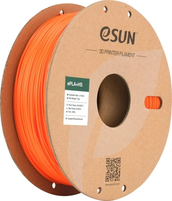 גליל פילמנט Orange ePLA+HS צבע כתום, ESUN להדפסה מהירה, 1000 גרם
