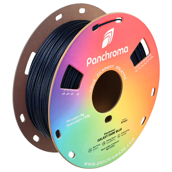 גליל פילמנט Panchroma כחול  גלקסיה Galaxy Dark Blue, פולימייקר Polymaker, גליל 1000 גרם