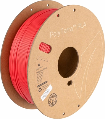 גליל פילמנט PolyTerra צבע אבטיח Watermelon של פולימייקר Polymaker, גליל 1000 גרם