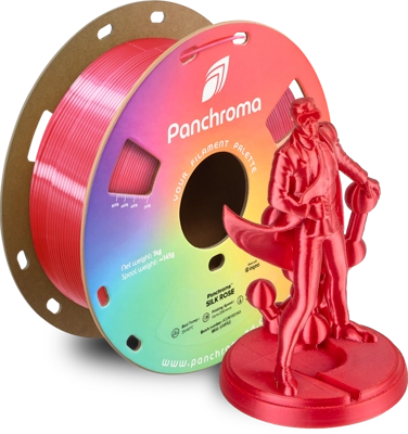 פילמנט Panchroma PLA Silk פולימייקר צבע ורד, גליל 1000 גרם