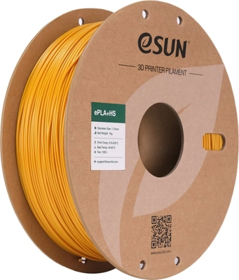 גליל פילמנט Gold ePLA+HS צבע זהב, ESUN להדפסה מהירה, 1000 גרם