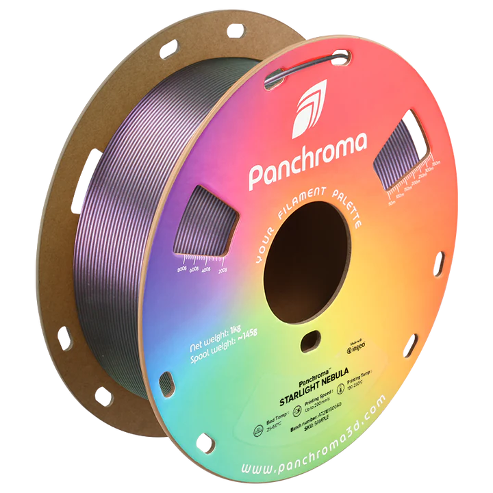 גליל פילמנט Panchroma נוצץ ערפילית Starlight Nebula, פולימייקר Polymaker, גליל 1000 גרם